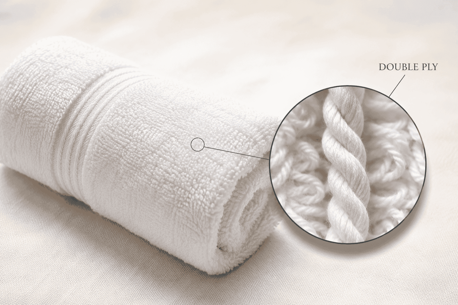 El textil correcto en la costa no es el mismo que en la montaña. Elegir sin ese dato no ahorra — lo aplaza. Toalla Hotelera Double Ply
