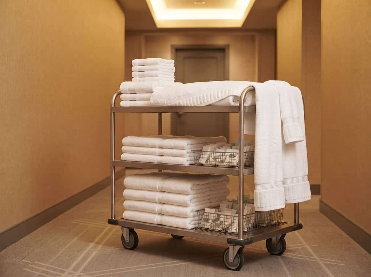 No es un problema de calidad del textil. Es de cantidad disponible a tiempo. Esto es lo que suele fallar en la dotación de toallas, y cómo evitarlo. dotacion-de-toallas-hotel-tejido
